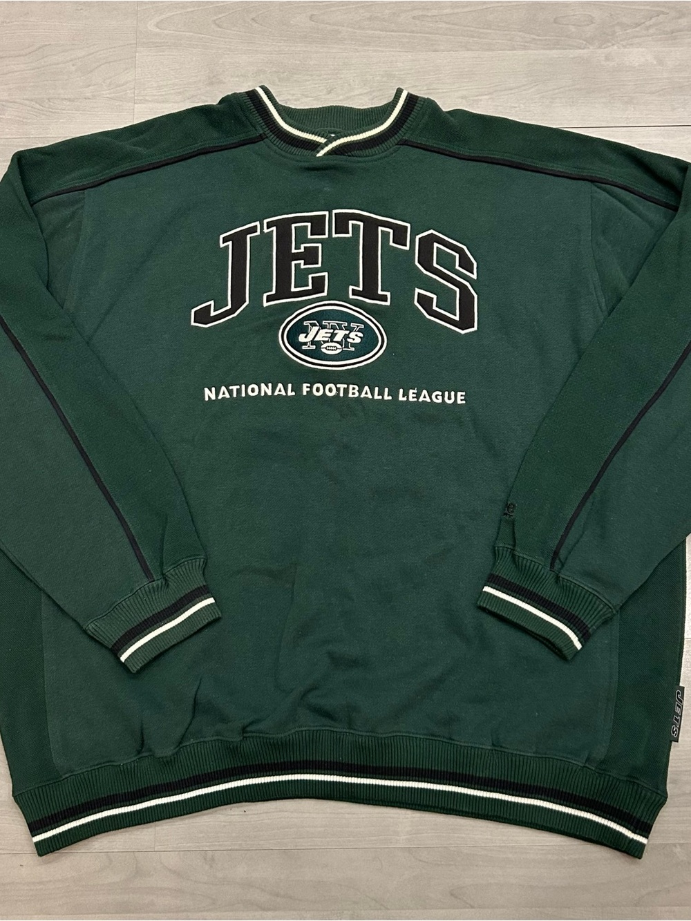 Vintage 90s New York Jets Lee Sport Sweatshirt Men’s 2XL Green Embroidered NFL